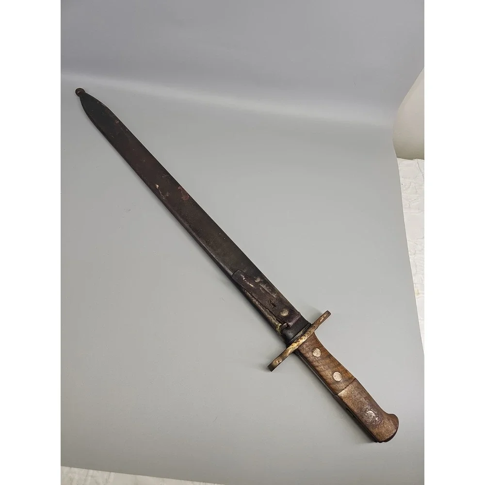 Rare New WWI Swiss Model 1914 Sawback Schmidt Rubin Bayonet‎ H.S. Hans Steimer